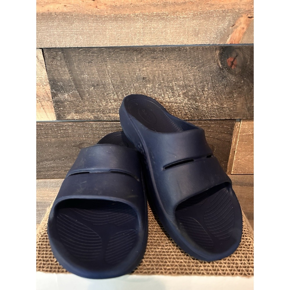 OOFOS OOahh Slide‎ Sandal NAVY US Men's 11 Women's 13  EUR 44.